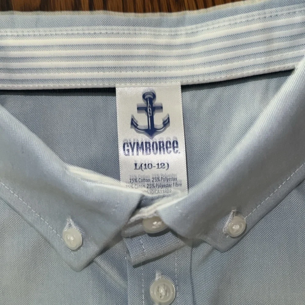 Gymboree boys light blue oxford shirt size large (10-12) NWOT